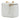 White Chanel Mini Quilted Caviar CC Sweetheart Vanity Case with Chain Crossbody Bag