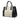Black Prada Medium Bicolor Saffiano Lux Galleria Double Zip Satchel