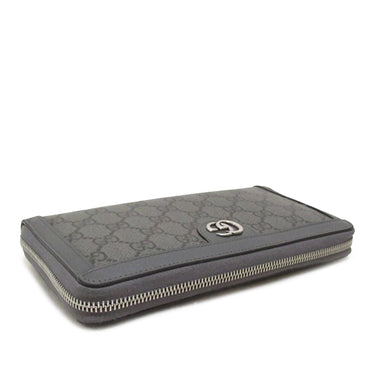 Gray Gucci GG Marmont Zip Around Wallet - Designer Revival