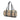 Beige Burberry House Check Canvas Barrel Handbag