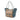 Blue Burberry Small Haymarket Check Coated Canvas and Calfskin Canterbury Tote