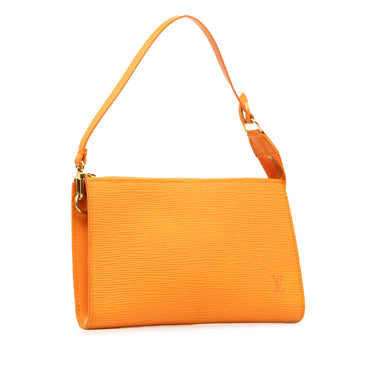 Orange Louis Vuitton Epi Pochette Accessoires Shoulder Bag