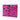 Pink Saint Laurent Grain De Poudre Zebra Print Zip Clutch