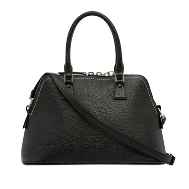 Black Maison Margiela Leather 5ac Satchel - Designer Revival
