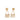 Gold Chanel Gold Plated Flap Bag Drop Clip On Earrings