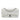 White Chanel Distressed Calfskin Straight Line Stitch Flap Crossbody Bag