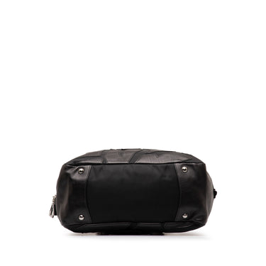 Black Prada Patches Tessuto and Saffiano Handle Bag - Designer Revival
