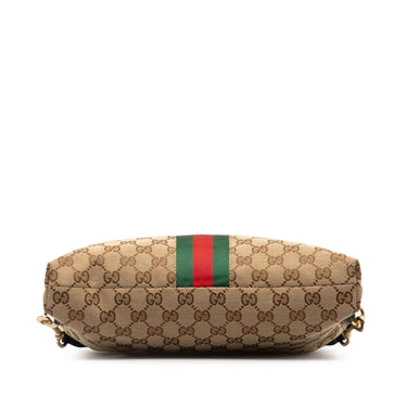 Brown Gucci GG Canvas Web Crossbody Bag