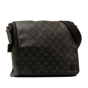 Black Louis Vuitton Monogram Eclipse District MM Crossbody Bag