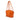 Orange Bottega Veneta Small Grained Calfskin Arco Tote