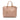 Beige Prada Saffiano Lux Double Handle Shopping Tote Satchel