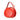 Red LOEWE Anagram Leather Round Handbag - Designer Revival