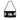 Black Chanel Vinyl Coco Window Pochette Handbag