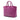 Purple Burberry Embossed Leather Dewsbury Satchel