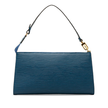 Blue Louis Vuitton Epi Pochette Accessoires Shoulder Bag
