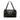 Black Prada Vitello Daino Pushlock Flap Shoulder Bag
