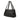 Black Prada Vitello Daino Pushlock Flap Shoulder Bag