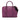 Purple Burberry Leather Newburg Business Bag