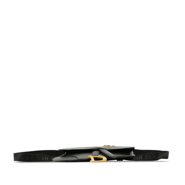 Black Dior Leather Saddle Belt Bag - Designer Revival