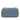 Blue Fendi Small FF Nappa Embossed Chain Midi Baguette Shoulder Bag