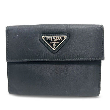 Black Prada Tessuto Small Wallet