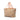Orange Fendi Medium Raffia Roll Tote