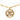 Gold Chanel CC Gold Plated Strass Pendant Necklace
