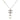 Silver Chanel CC Brass Strass Faux Pearl Pendant Necklace