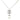 Silver Chanel CC Brass Strass Faux Pearl Pendant Necklace