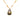 Gold Chanel CC Gold Plated Teardrop Logo Pendant Necklace