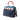 Blue Prada Medium Saffiano Trimmed City Calf Greca Esplanade Satchel