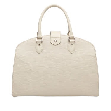 White Louis Vuitton Epi Pont Neuf GM Handbag
