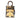 Black Fendi Versace Fendace Mini Calfskin Baroque Print Sunshine Shopper Tote Satchel