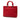 Red Dior Large Lambskin Cannage Lady Dior Satchel