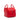 Red Burberry Small Grained Calfskin Cube Satchel
