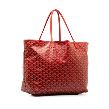 Red Goyard Goyardine Saint Louis GM Tote Bag - Designer Revival