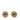 Gold Chanel Gold Plated Resin CC Button Clip on Earrings - Designer Revival
