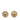 Gold Chanel Gold Plated Resin CC Button Clip on Earrings - Designer Revival