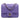 Purple Chanel Mini Square Classic Chevron Lambskin Single Flap Crossbody Bag - Designer Revival