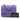 Purple Chanel Mini Square Classic Chevron Lambskin Single Flap Crossbody Bag - Designer Revival