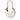 White Fendi Mini Leather Cookie Hobo