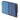 Blue Prada Bicolor Saffiano Bow Zip Long Wallet
