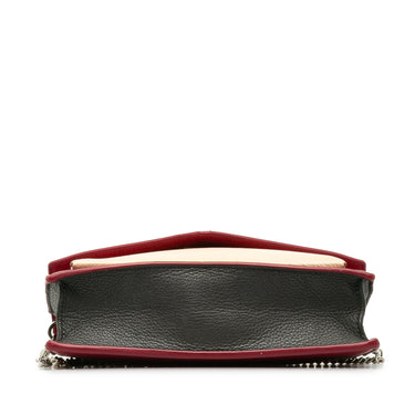 Red Louis Vuitton MyLockMe Chain Pochette Shoulder Bag