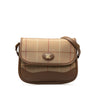 Brown Burberry Vintage Check Crossbody Bag - Designer Revival