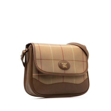 Brown Burberry Vintage Check Crossbody Bag