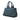 Blue Prada Denim Canapa Logo Tote Satchel