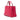 Pink Prada Saffiano Soft Triple Pocket Tote Satchel - Designer Revival