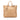 Brown Prada Vitello Daino Open Convertible Tote Satchel