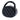 Black Chanel CC Quilted Lambskin Oval Top Handle Clutch Handbag