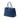 Blue Prada Saffiano Cuir Turnlock Twin Satchel